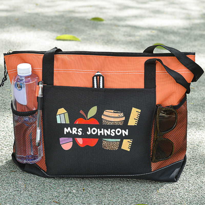 Customized Name teacher Tote Bag