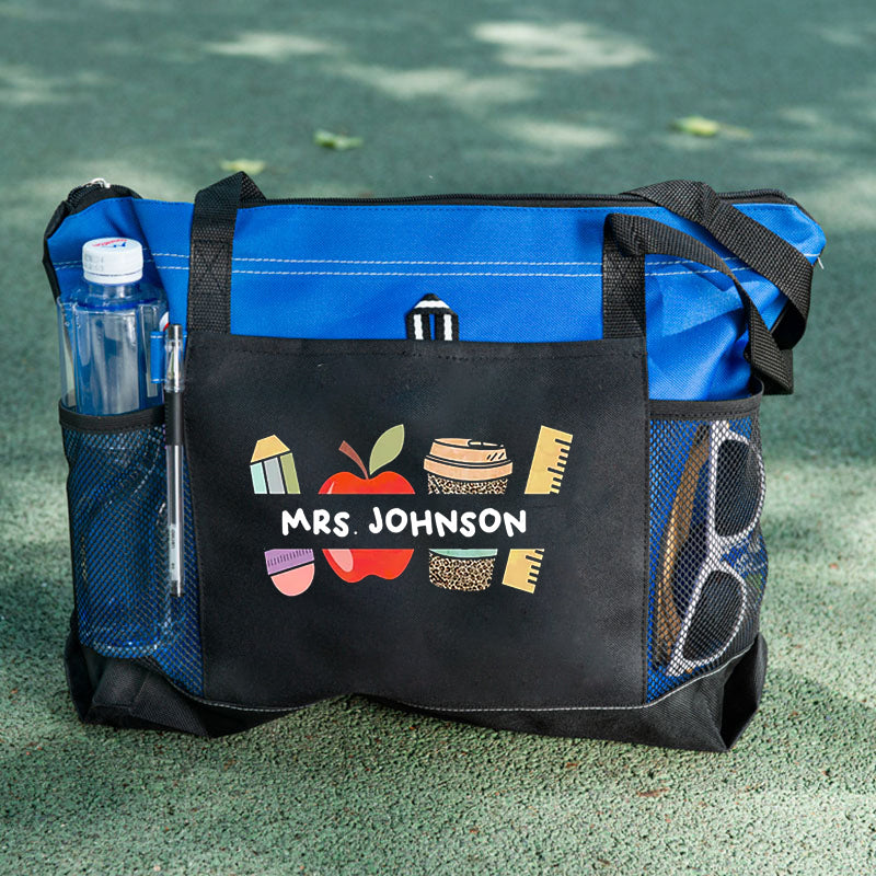 Customized Name teacher Tote Bag