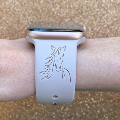Engraved Country Cowgirl Watch Strap For Apple/Samsung/Fitbit Watch
