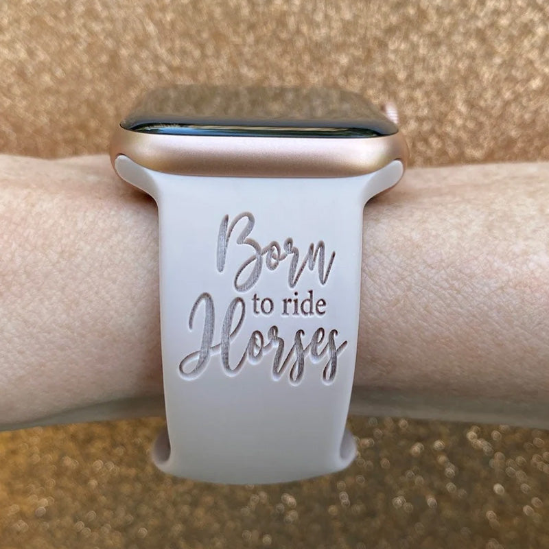 Engraved Country Cowgirl Watch Strap For Apple/Samsung/Fitbit Watch