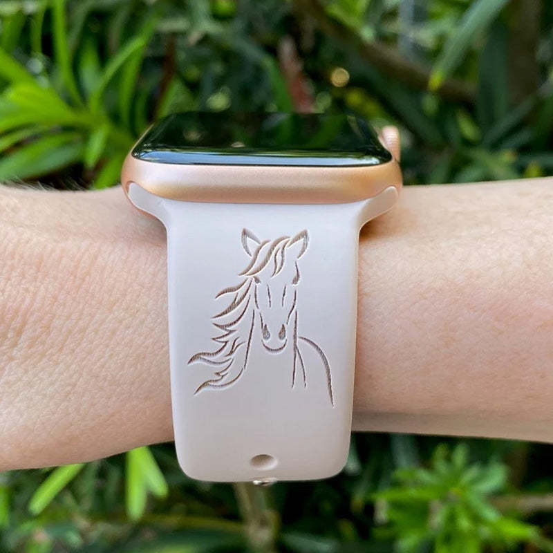 Engraved Country Cowgirl Watch Strap For Apple/Samsung/Fitbit Watch