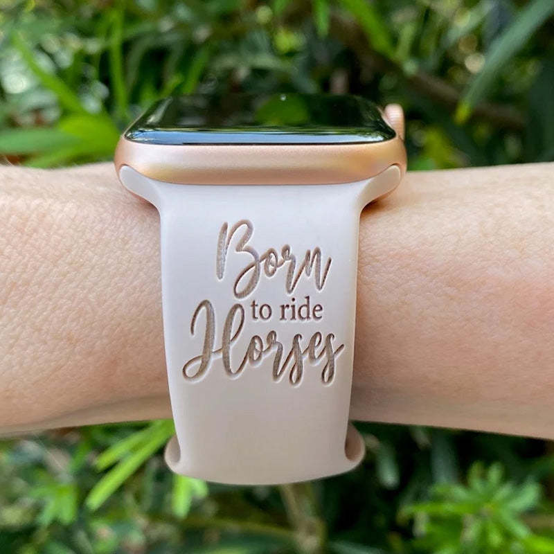 Engraved Country Cowgirl Watch Strap For Apple/Samsung/Fitbit Watch