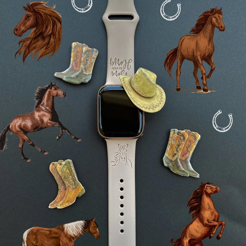 Engraved Country Cowgirl Watch Strap For Apple/Samsung/Fitbit Watch