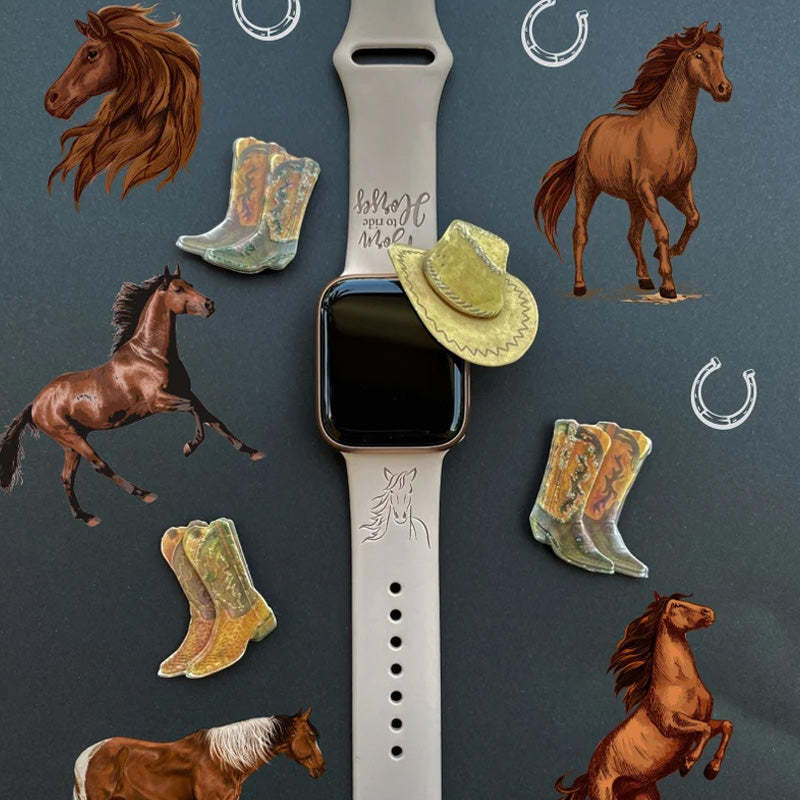 Engraved Country Cowgirl Watch Strap For Apple/Samsung/Fitbit Watch
