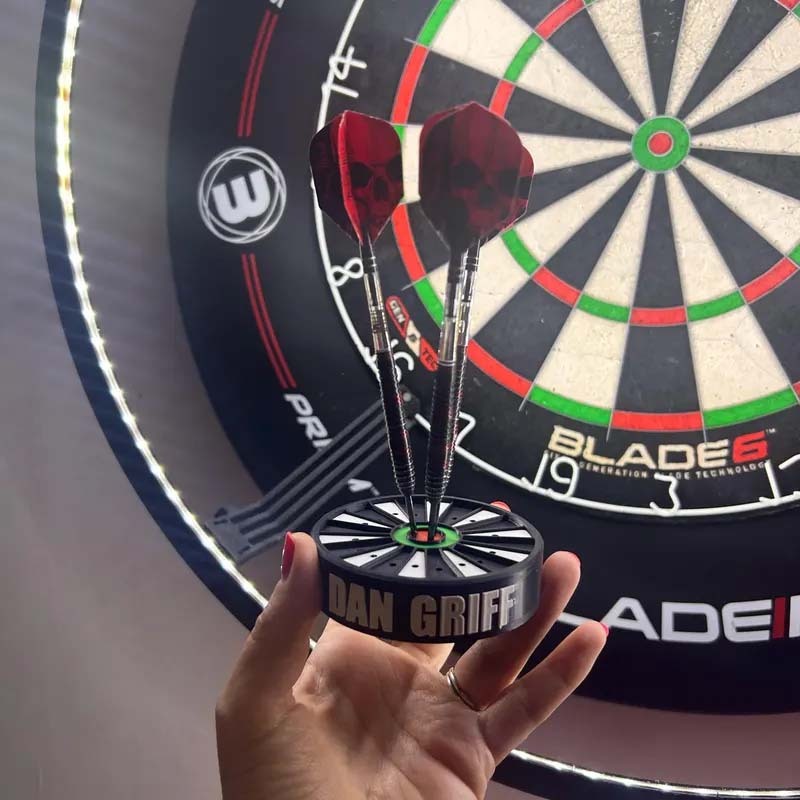 Dartboard Inspired Darts Holder Dart stand with optional name print
