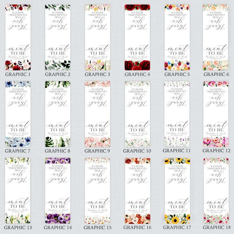 Wedding Favors Mint To Be , Greenery Lifesaver Mint Party Favor Tag