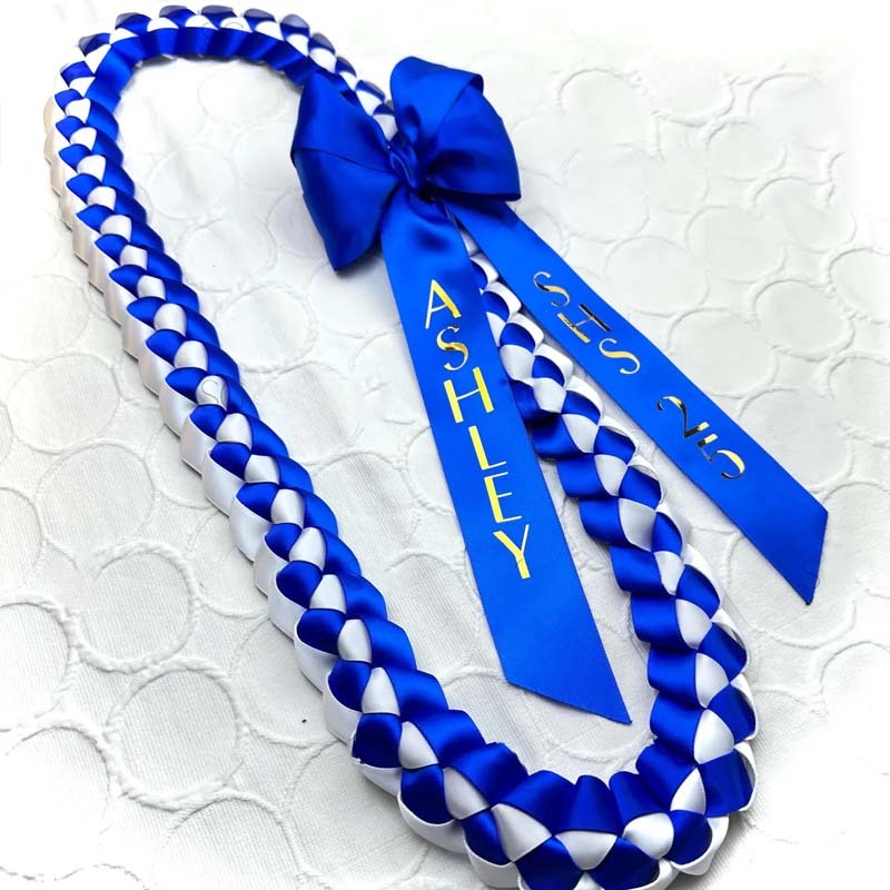2025 Personalized Graduation ribbon lei gift with bow for Promotion/Senior Graduate