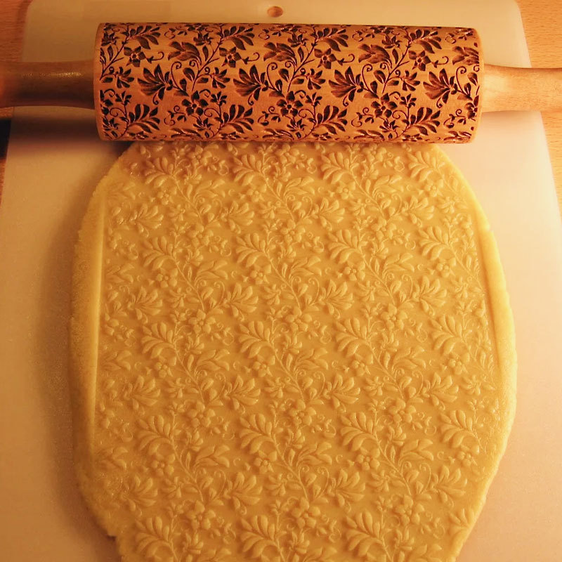 Personalized Laser Engraved Mini Rolling Pin with Name