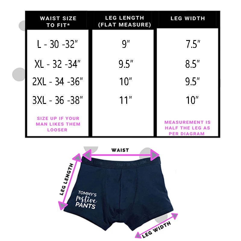 Stocking filler for husband boyfriend Christmas gift for hubby Personalised boxers