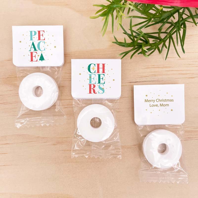Personalized Christmas Candy Favors Cute Christmas Favors Christmas Mints