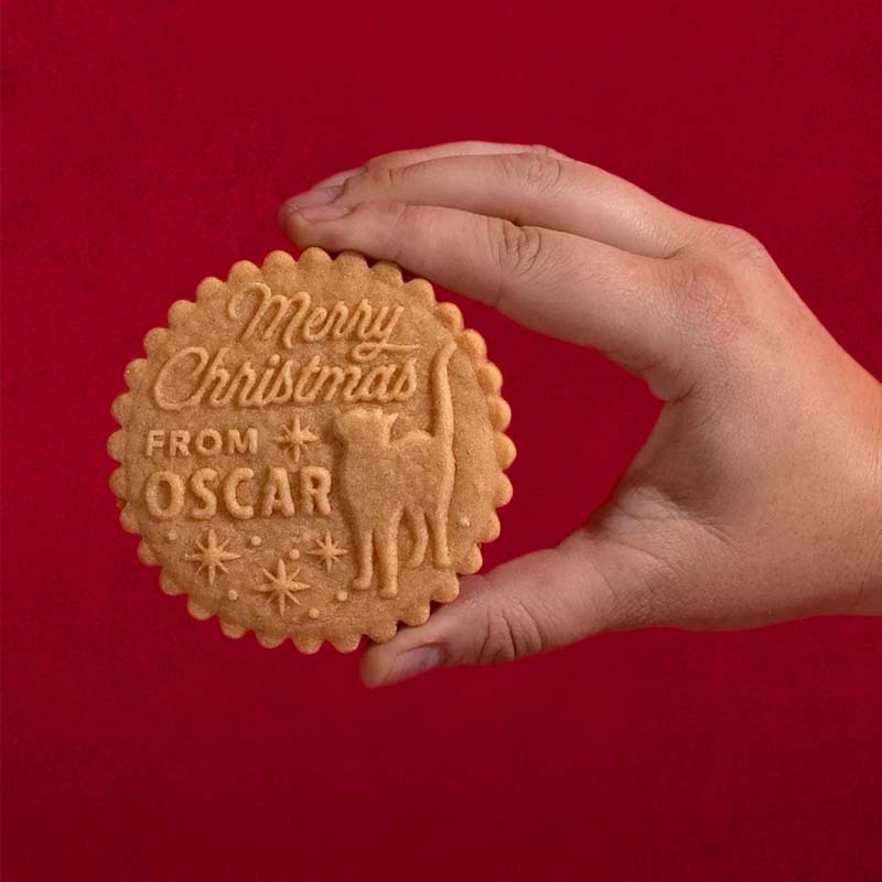 Custom Cookie Stamp - Holiday Baking Stamp Acrylic Cookie Press