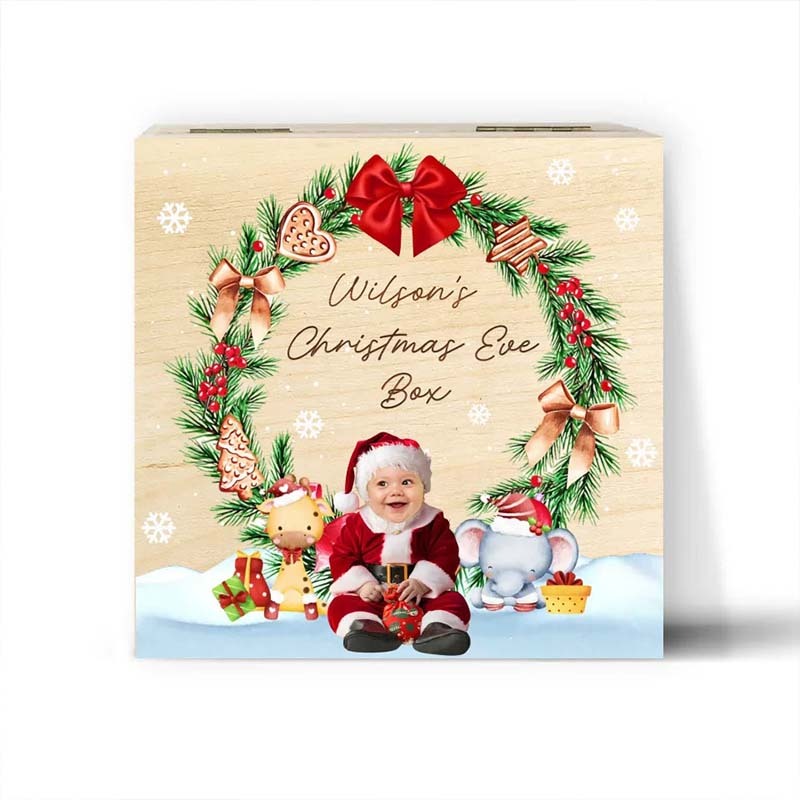 Photo Baby Christmas Eve Box - Personalized Christmas Eve Box