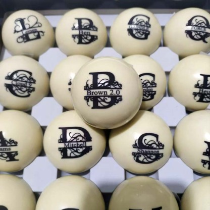 Engraved Cue Ball Customized billiards Ball Christmas gift For Billiards enthusiast