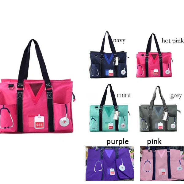Nurse Canvas Tote Bag Embroidery Tote Bag for Nurses