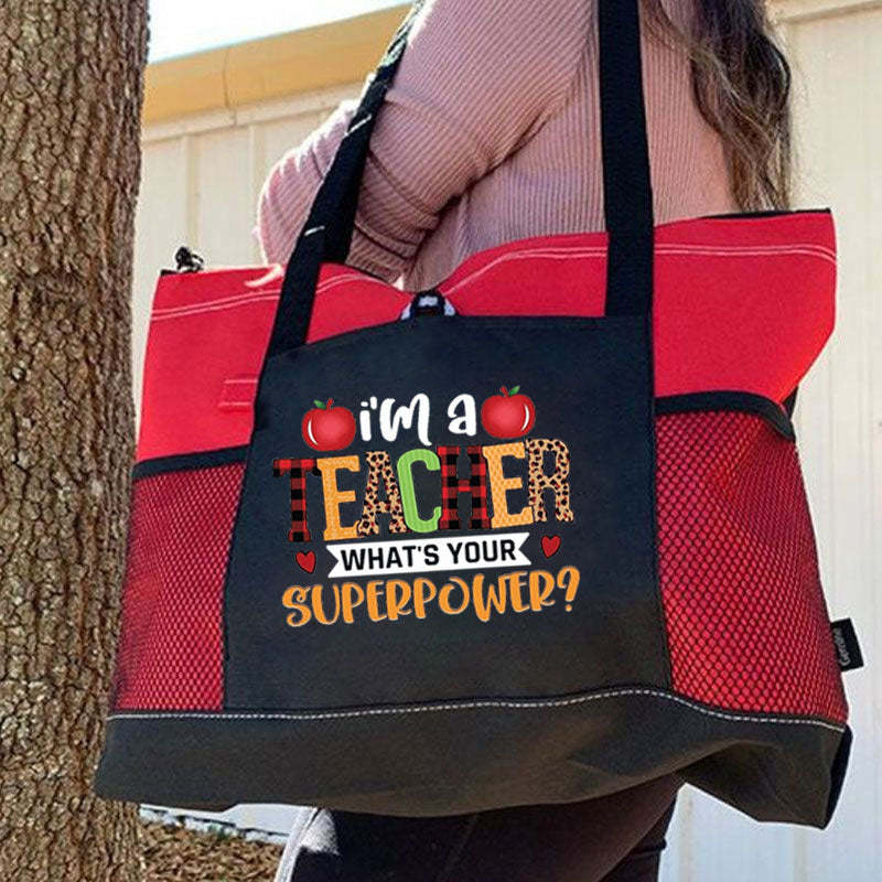 I'm a Teacher What's Your Superpower Tote Bag