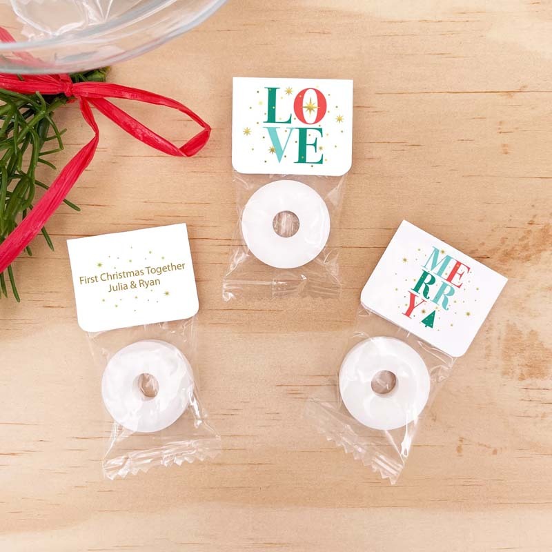Personalized Christmas Candy Favors Cute Christmas Favors Christmas Mints