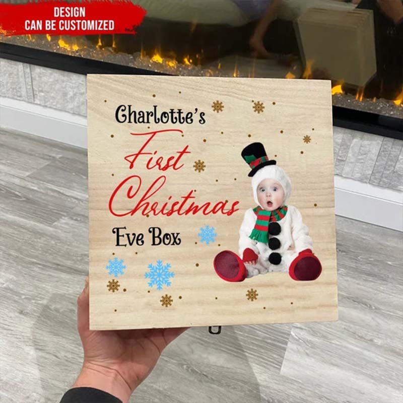 Photo Baby Christmas Eve Box - Personalized Christmas Eve Box
