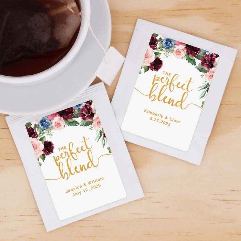Custom Wedding Favor Tea Perfect Blend Wedding Favors