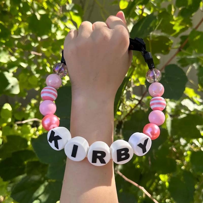 Personalized dog collar with large beads Your pups name on a custom made adjustable beaded necklace