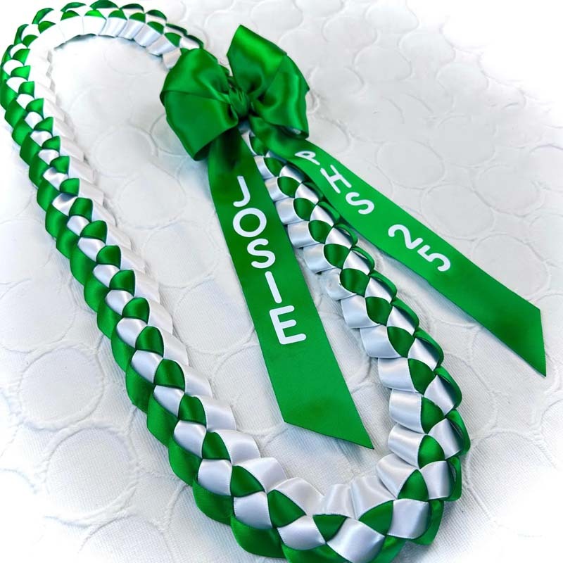 2025 Personalized Graduation ribbon lei gift with bow for Promotion/Senior Graduate