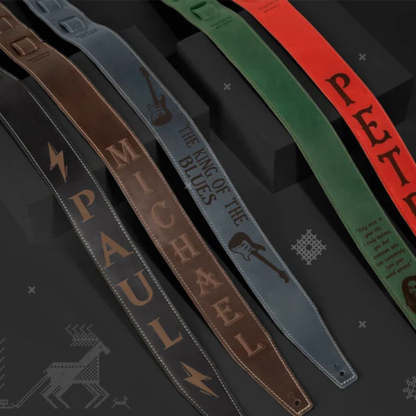 Guitar Strap, Personalize Guitar Strap, Leather Guitar Strap