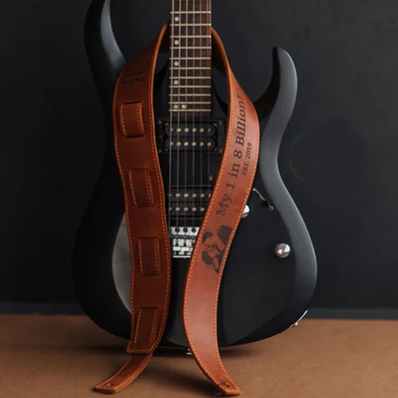 Guitar Strap, Personalize Guitar Strap, Leather Guitar Strap