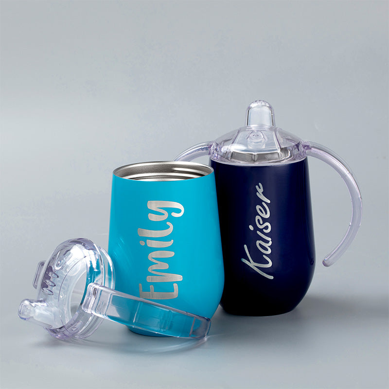 Personalized Sippy Cup, Stainless Steel Toddler Cup