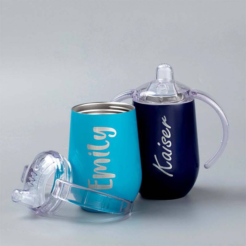 Personalized Sippy Cup, Stainless Steel Toddler Cup