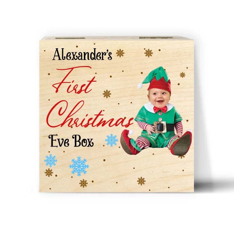 Photo Baby Christmas Eve Box - Personalized Christmas Eve Box