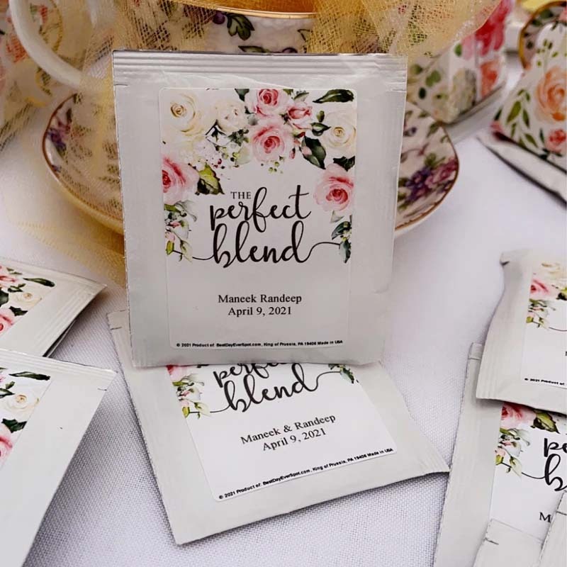 Custom Wedding Favor Tea Perfect Blend Wedding Favors