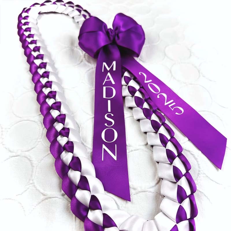 2025 Personalized Graduation ribbon lei gift with bow for Promotion/Senior Graduate