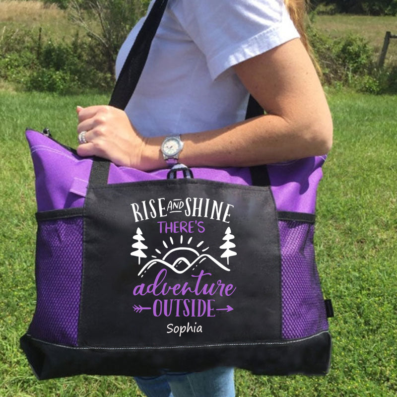 There is Adventure Outside Tote Bag