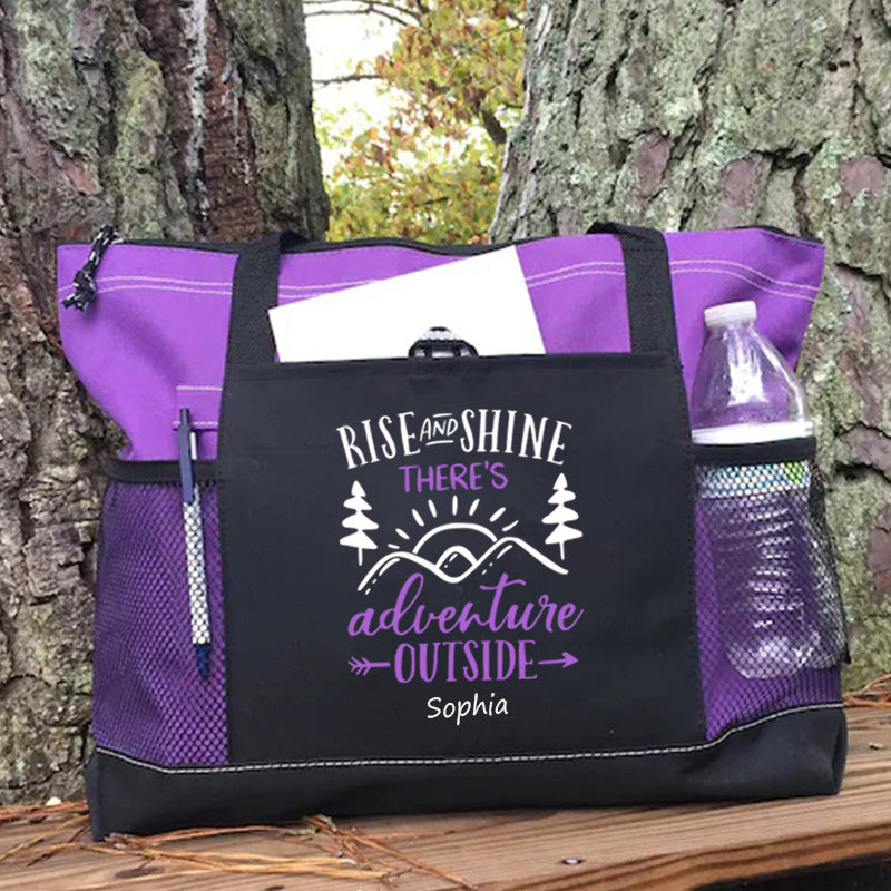 There is Adventure Outside Tote Bag