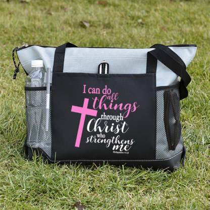 I can do all things through Christ Who strengthens me Tote Bag