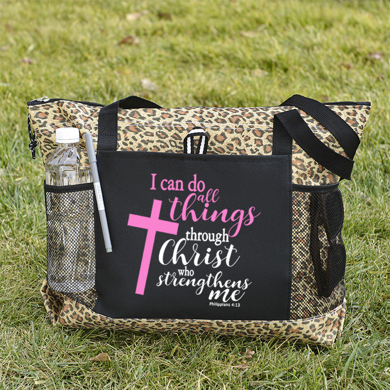 I can do all things through Christ Who strengthens me Tote Bag