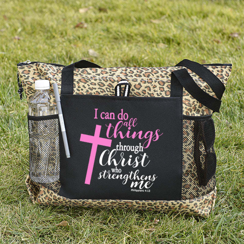 I can do all things through Christ Who strengthens me Tote Bag