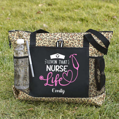 Nurse Tote Bag, Personalized Nurse Tote Bag, Custom Tote Bag