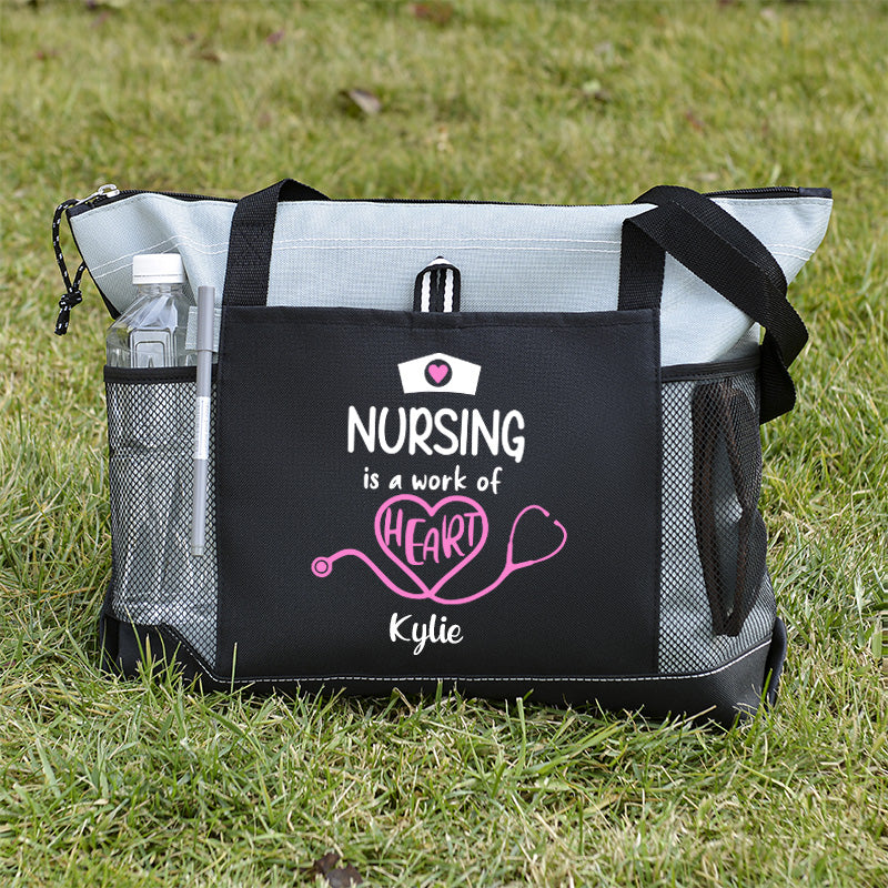 Nurse Tote Bag, Personalized Nurse Tote Bag, Custom Tote Bag