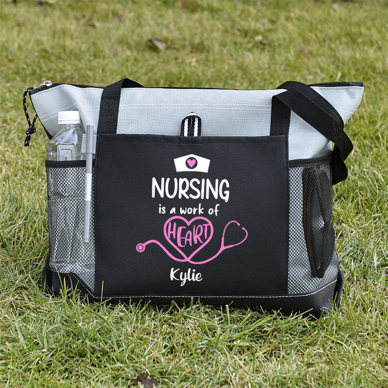 Nurse Tote Bag, Personalized Nurse Tote Bag, Custom Tote Bag