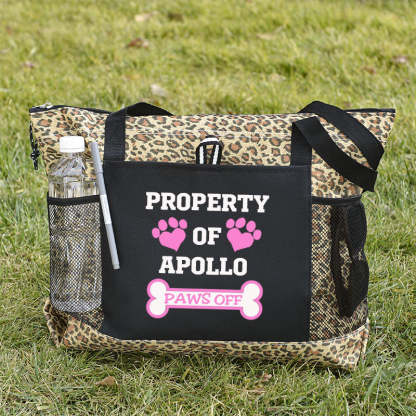 Personalized dog Tote Bag, Pet Travel Tote