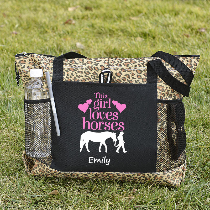 This Girl Loves Horses Tote Bag