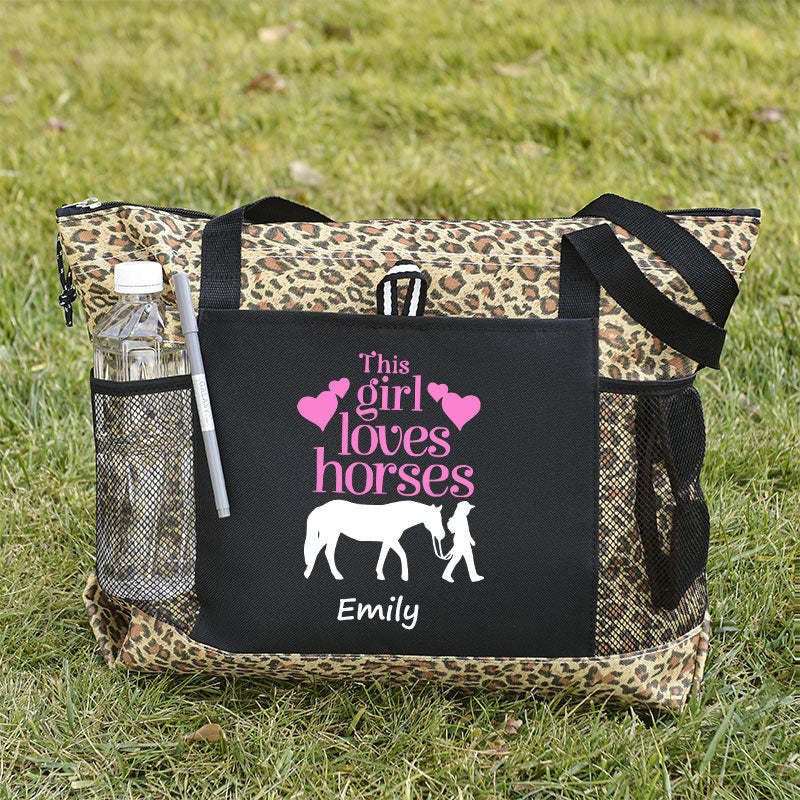 This Girl Loves Horses Tote Bag
