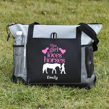 This Girl Loves Horses Tote Bag