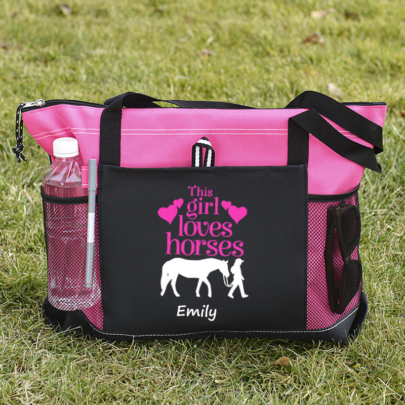 This Girl Loves Horses Tote Bag
