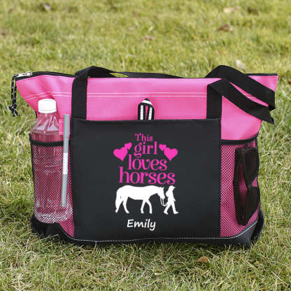This Girl Loves Horses Tote Bag
