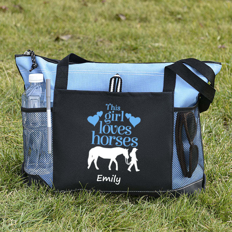 This Girl Loves Horses Tote Bag