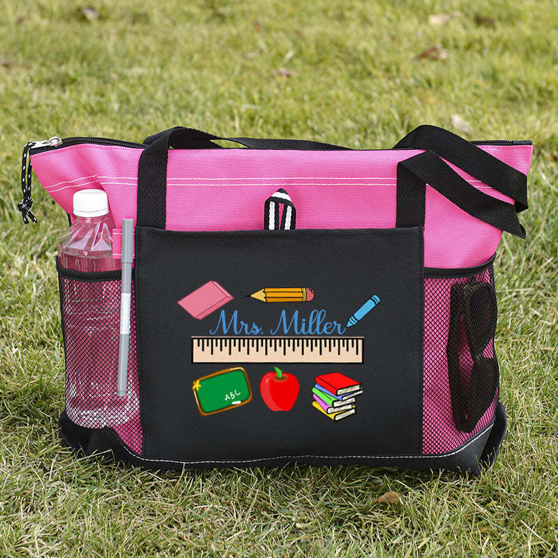 Personalized Teacher Ruler Tote Bag
