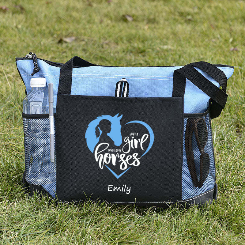 Just a Girl Who Loves Horses Tote Bag
