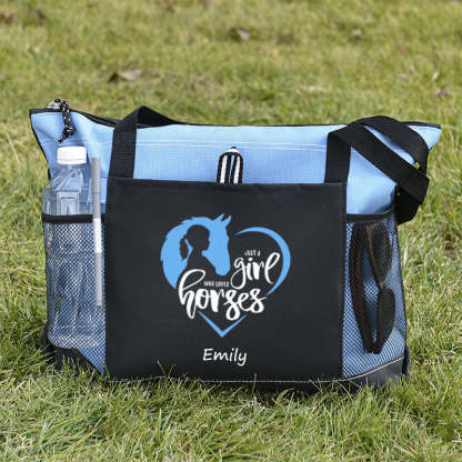 Just a Girl Who Loves Horses Tote Bag