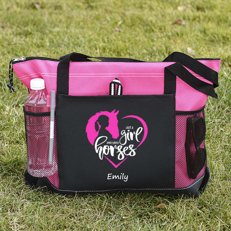 Just a Girl Who Loves Horses Tote Bag